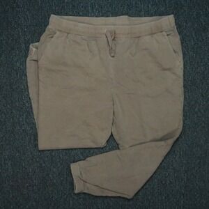 VRST Pants Mens Extra Large Brown Washed Terry Joggers Stretch Tapered‎ XL